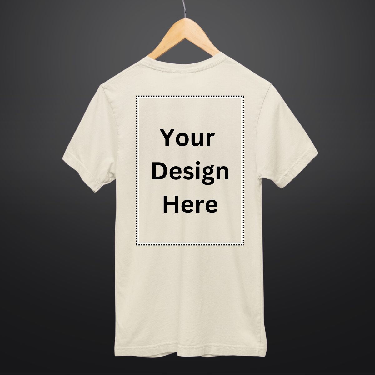 Custom T Shirt for Men in Beige