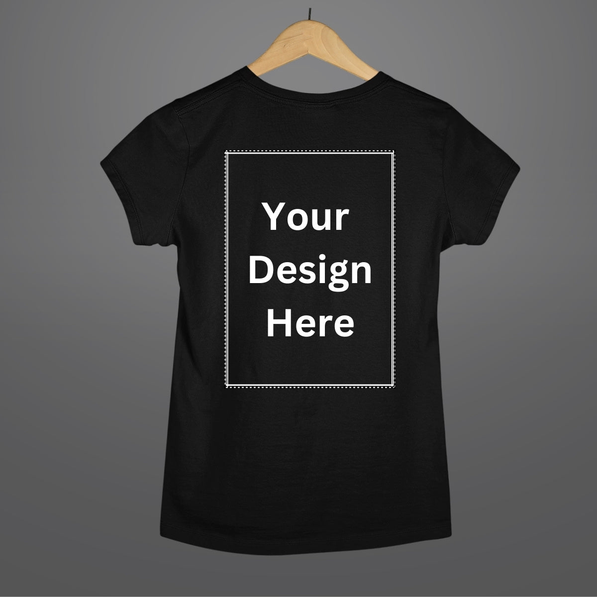 Custom T Shirt for Women in Black