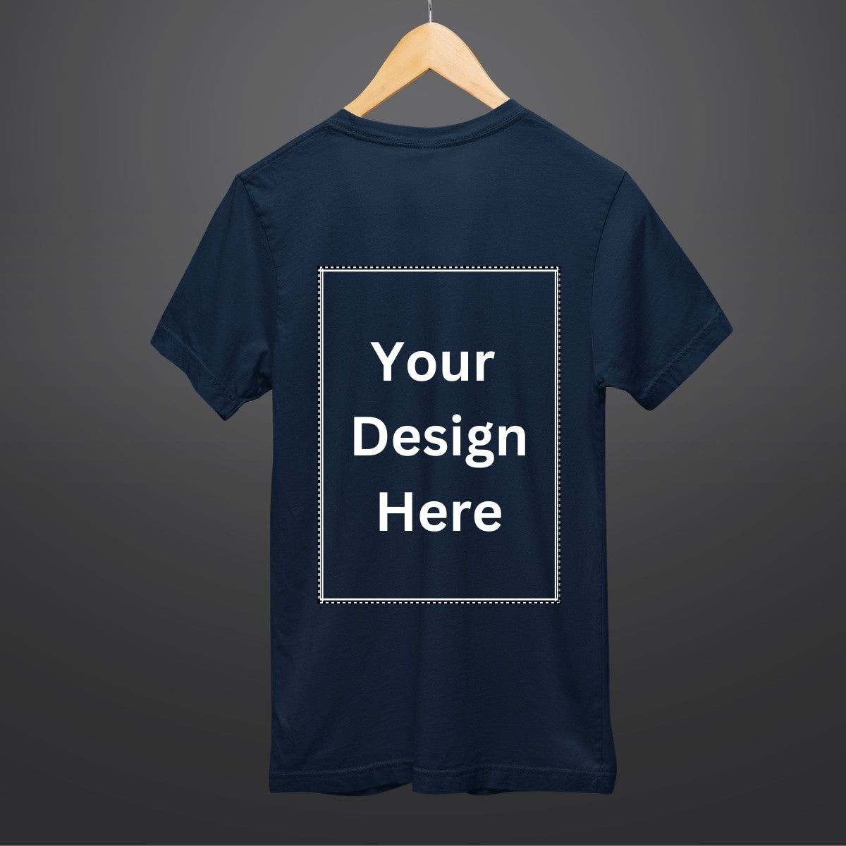 Custom T Shirt for Men in Navy
