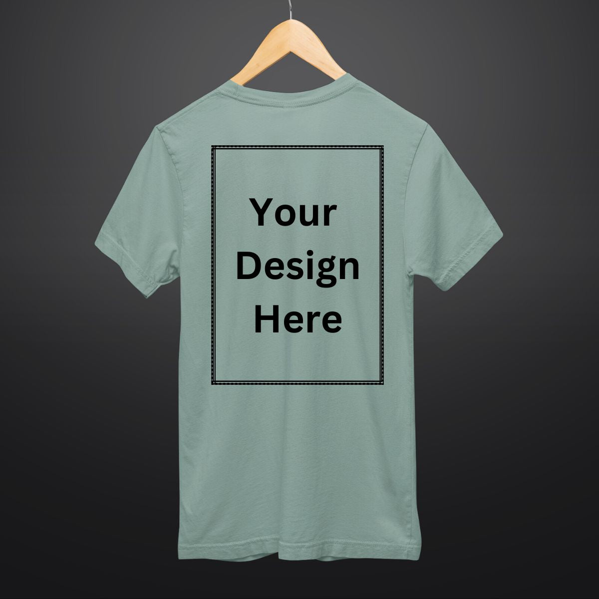 Custom T Shirt for Men in Sage