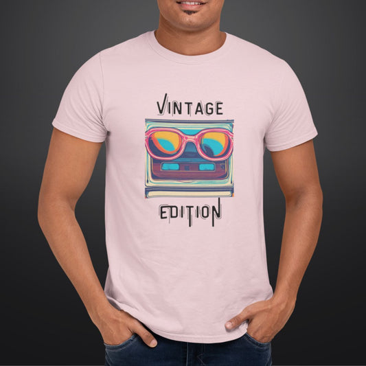 Vintage Edition Pink T-Shirt for Men