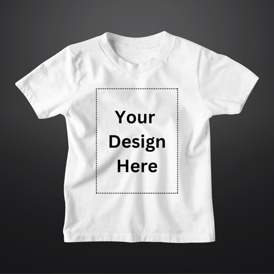 Custom T Shirt for Kids in White