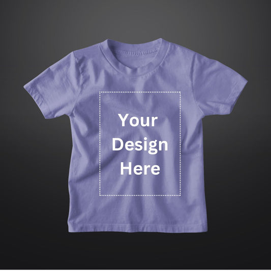 Custom T Shirt for Kids in Violet