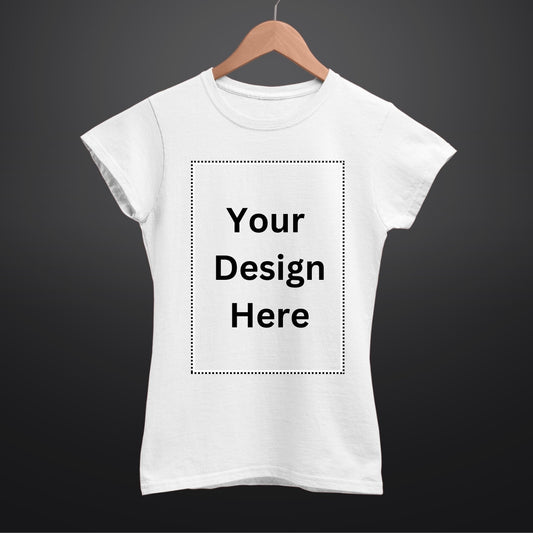 Custom T Shirt for Women in White