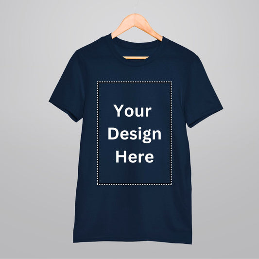 Custom T Shirt for Men in Navy