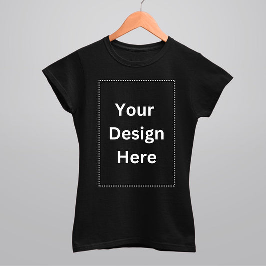 Custom T Shirt for Women in Black