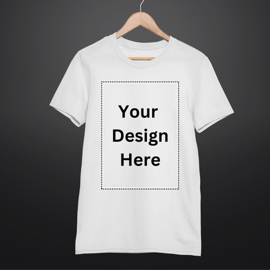 Custom T Shirt for Men in White