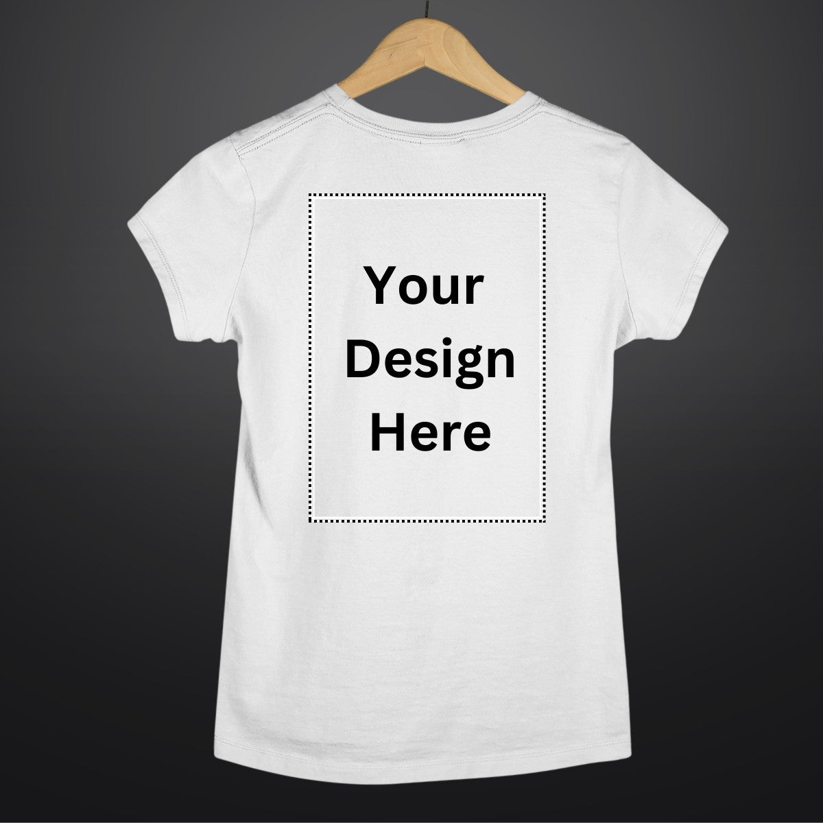 Custom T Shirt for Women in White