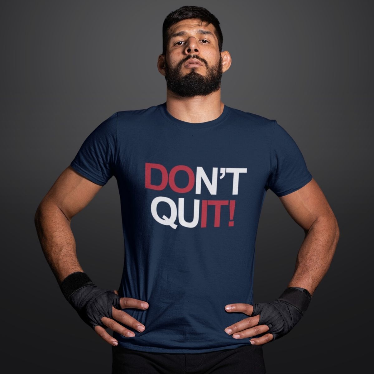 Dont Quit Inspirational Quote T Shirt for Men