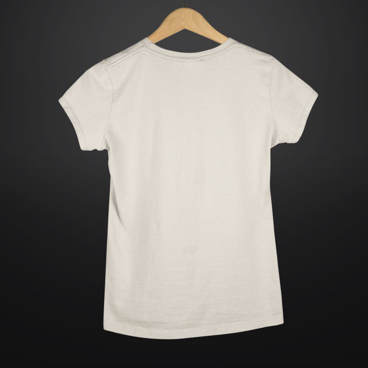 Happy Bubbly Chirpy Beach T Shirt for Women in Beige