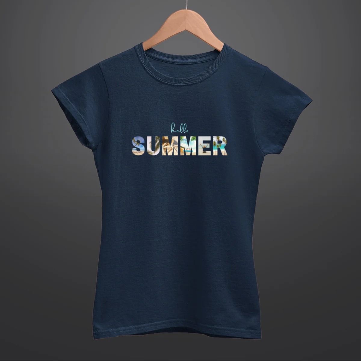 Summer T Shirt for Women in Navy